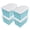 Blue/White, variant on 4/6 Pack of Storage Boxes with Lids And Wheels, 72 And 97 Quarts Capacity, Ideal for Storing Various Household Items, Stackable, Available in Three Colors
