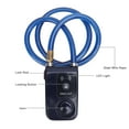 thumbnail image 4 of Keyless BT Motorcycle Lock, Anti Theft Motorcycle Lock, IP44 Water Proof Alarm Cable Lock with Alarm APP, Unlocking Vibration Alarm, Smart Lock for Outdoor Bike Security, 4 of 7
