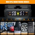 thumbnail image 6 of Solar USB TPMS Car Solar Wireless Tire Pressure LCD Monitoring System 4 Sensors, 6 of 7