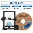 thumbnail image 3 of Filamento 3D para impresora 3D 3DHojor Matte PLA, 1,75 mm, azul claro, 1 kg, 3 of 6