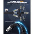 thumbnail image 3 of Boroscopio articulado Oiiwak con doble lente, 5 pulgadas, 1080P IPS, 3 of 9