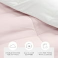 thumbnail image 5 of All Season Reversible Comforter Set Breathable Cool in Blush Pink & White Cal King/King Size Bedding by Comfort Canopy, 5 of 19