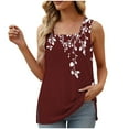 thumbnail image 2 of LiMoi Sleeveless Tops for Women Workout Womens Thick T Shirts Loose Fit Floral Shirts for Women Trendy Oversized Tops for Women, 2 of 5