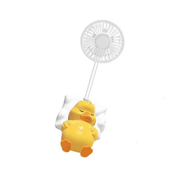 ZELVINN USB Table Fan3-Speed Portable Rotatable Mini Cooling Fan Lovely Ducks Desk Blower USB Powered Desktop Blower