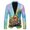 Blue, variant on Men's Sport Coat Blazer Mens St Patricks Day 3D Digital Printed Lightweight Business Suit Jacket for Formal Wear