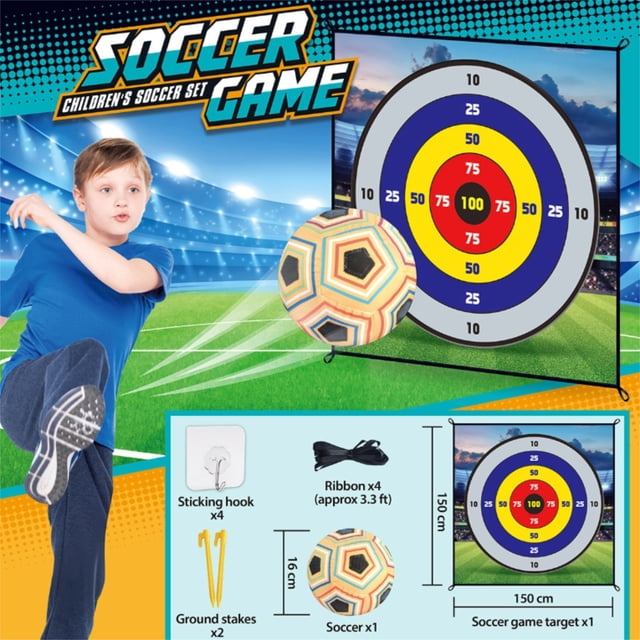 Children's Football Game Scoring System - Indoor and Outdoor Nine Square Sports Frame for Football Activities