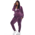 thumbnail image 4 of White Mark Women's 2 Piece Velour Tracksuit Set, 4 of 6