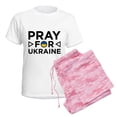 thumbnail image 6 of CafePress - Pray For Ukraine Women's Light Pajamas - Women's Short Sleeve Print T-Shirt and Pants Light Cotton Pajama Set, 6 of 7