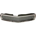 thumbnail image 3 of Bumper Grille Kit For 2009-2012 Chevrolet Traverse Chrome Shell Black Insert, 3 of 5