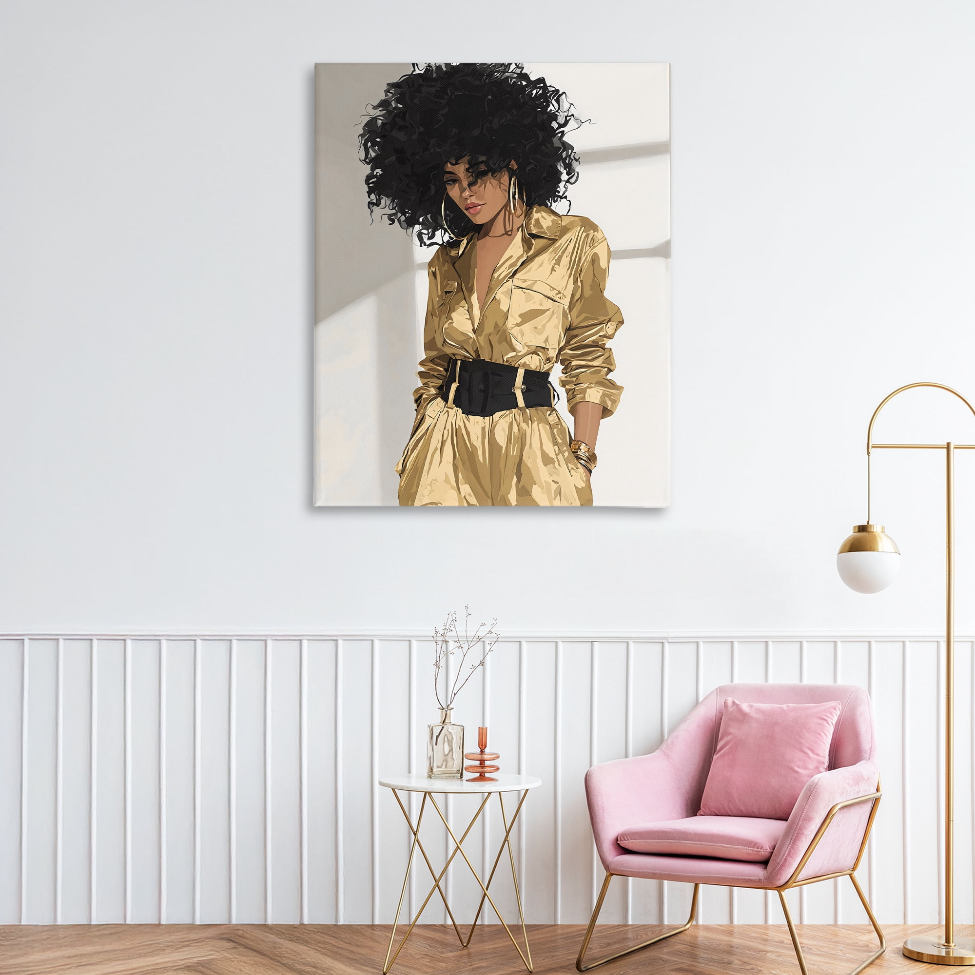 Stupell Industries Elegant Woman in Chic Jumpsuit Canvas Wall Art, design by Franklyn Gregory