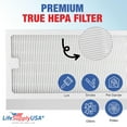thumbnail image 4 of LifeSupplyUSA True HEPA Filter Replacement Compatible with Hunter 30966, 30747, 30748, 30750, 30856, 37748, 37750 Air Purifier, 4 of 5