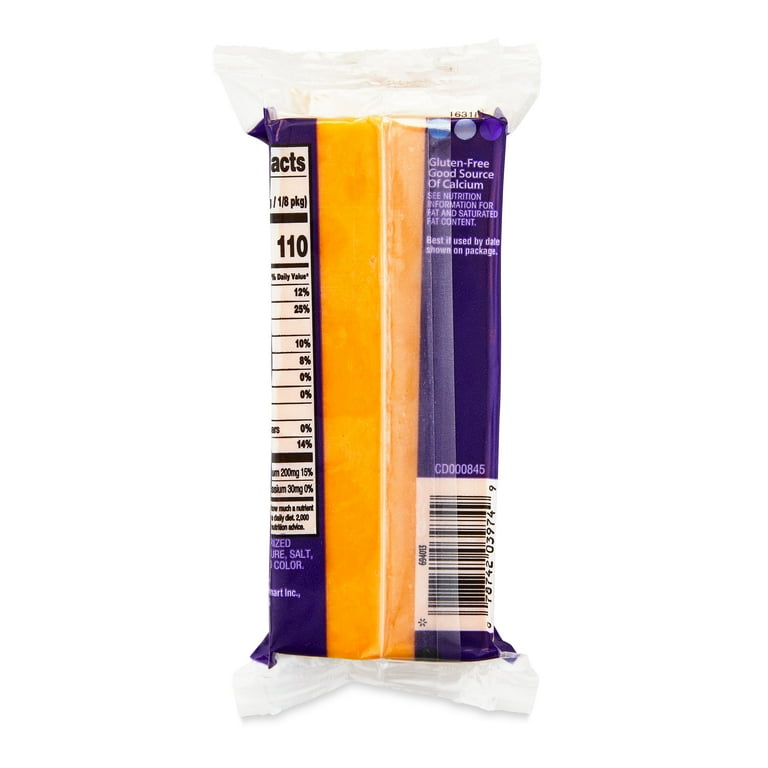 Great Value Sharp Cheddar Block Cheese, 8 oz Chunk - Walmart.com