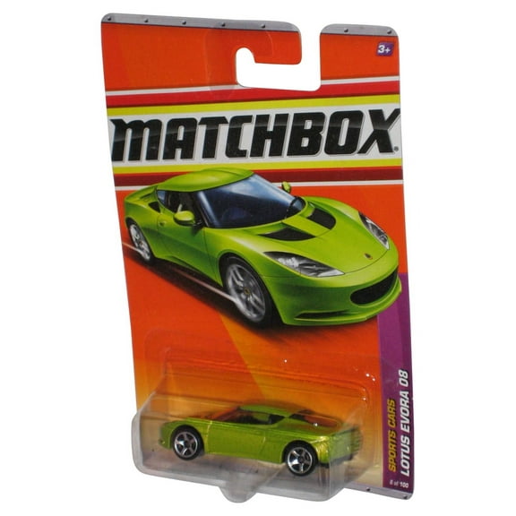Matchbox Sports Cars (2010) Green Lotus Evora 08 Toy Car 8/100