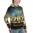 thumbnail image 6 of Honeii 2025 New Year 5 Pattern Womens Oversized Hoodies Long Sleeve Sweatshirts Pullover Fall Outfits with Pocket-Small, 6 of 7