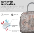 thumbnail image 3 of Lunch Bag Lunch Box for Women Reusable Insulated Lunch Cooler Bags,Large Capacity for Work Travel Picnic,Water-Resistant Abstract Contemporary Lunch Tote Bag Gifts for Woman Mom Grey, 3 of 6