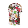 thumbnail image 2 of Rocae Christmas Gingerbread Cookies for Breathable Men's Baseball T-Shirt Fashionable Casual Baseball Jersey, Moisture-wicking Sportswear X-Large, 2 of 9