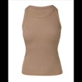 thumbnail image 1 of Camisetas Sin Mangas con Sujetador Incorporado, Camisetas Deportivas Sin Mangas para Mujer, Camisetas Sin Mangas Acanaladas para Hacer Ejercicio, Camisetas para Correr Caqui S, 1 of 10