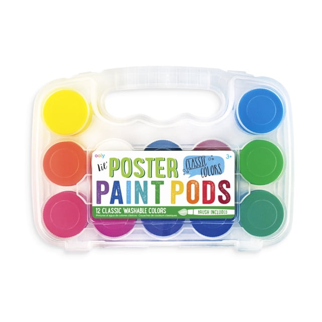 Ooly Botes de pintura LIL' POSTER PAINT PODS - 126-1 - 12 colores OOLY 126-1