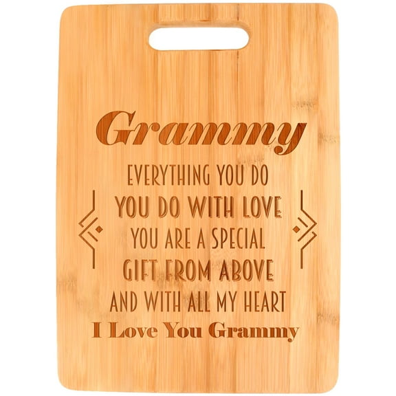 ThisWear Gifts for Grammy Gifts for Grandma Grammy You Are A Special Gift From Above Poem Big Rectangle Bamboo Cutting Board