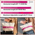 thumbnail image 2 of Cinturón de viaje TOOVREN 2 en 1 para correas de equipaje, color rosa, 2 of 9