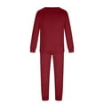 thumbnail image 5 of Fjofpr Family Christmas Pajamas Matching Sets Christmas Man Daddy Solid Blouse Tops+Pants Family Clothes Pajamas, 5 of 7
