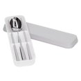 thumbnail image 2 of Juego de estuches de vajilla Caja de palillos con luz ultravioleta de acero inoxidable de grado alimenticio con carga USB para viajes de negocios escolares DailyGrey, 2 of 5