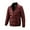 Burgundy, variant on Odeerbi Jackets For Men Winter Jacket Trendy Flight Suit Plus Cotton Reversible Stand Collar Warm Coat Burgundy