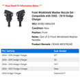 thumbnail image 2 of Front Windshield Washer Nozzle Set - Compatible with 2006 - 2010 Dodge Charger 2007 2008 2009, 2 of 3