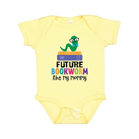 

Inktastic Future Bookworm Like My Mommy Gift Baby Boy or Baby Girl Bodysuit