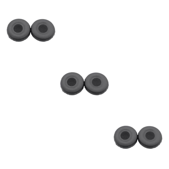 relayinert Earphones Ear Pads Noise Isolation Headset Simple Style Cushion Leather Headsets Replacement Y40 Headphones Black 3Set