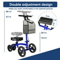 thumbnail image 6 of COSYWILL Steerable Knee Scooter,Economy Knee Walker,All Terrain Foldable Medical Scooter for Foot Injuries Crutches Alternative,Blue, 6 of 9