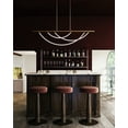 thumbnail image 7 of Alora Lighting Lp317448-Unv Aryas 48" Wide Led Linear Chandelier - Brass, 7 of 7