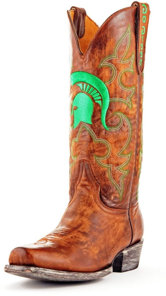Gameday Boots Mens College Michigan State Spartans Brass MST-M242-1 by Gameday Boots