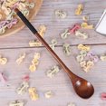 thumbnail image 4 of Hemoton 5pcs Wooden Spoons with Tied Thread Honey Stirring Spoon Round Long Handle Spoons Tableware (Brown, Black Thread), 4 of 6
