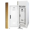 thumbnail image 2 of Metal Mini Locker with Lock and Key White -10.75" Tall, 2 of 5