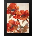 thumbnail image 2 of Kamikura, Joyce 12x14 Black Modern Framed Museum Art Print Titled - Poppies II, 2 of 5