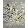 thumbnail image 4 of Patricia Pinto 15x18 Black Modern Wood Framed Wall Art Titled - Gold and Gray Branch with Birds I, 4 of 6