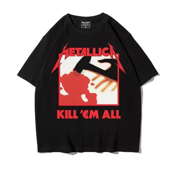 Camiseta de Heavy Metal para hombre y mujer, camisa de algodón con estampado Retro, estilo Rock Punk, música, moda de verano, novedad de 2023, envío gratis xuanjing unisex
