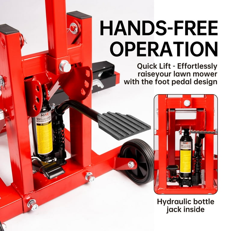 Maxority, Riding Lift Jack, 300lb Capacity, Adjustable, Safety