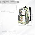 thumbnail image 6 of Whosucclay Colorful Dinosaur Pattern Bookbag for Girls Boys, Elementary Kindergarten Multi-Pocket Large Capacity See Through Bag for Concerts Travel, 6 of 7