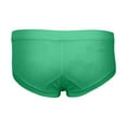 thumbnail image 2 of khonts,Men's Low-Rise U Pouch Underwear Briefs Sexy Breathable Super Soft Comfort Solid Underpants Green XXXL, 2 of 8