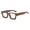 Brown, variant on HUANLEDASH 1 Pair Retro Style Glasses Blue Light Blocking Square Frame Glasses UV Protection Flat-Light Mirrors Eyewear Vacation Accessory