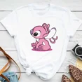 thumbnail image 3 of Camiseta informal de manga corta con puntada superior, dulce camiseta de algodón de tendencia, ropa para niños, camisetas gráficas de verano a la moda para niños y niñas, 3 of 5