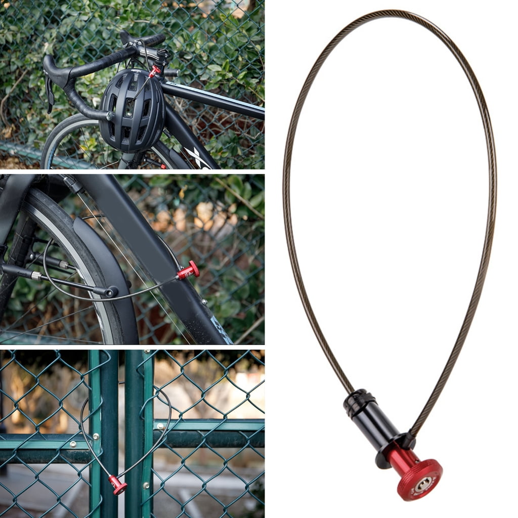 ANXPTIME Bicycles Cable Lock For Mountain Bicycles Road Bikes, Light Weight Helmets Security Key Lock Bicycles Cable Lock
