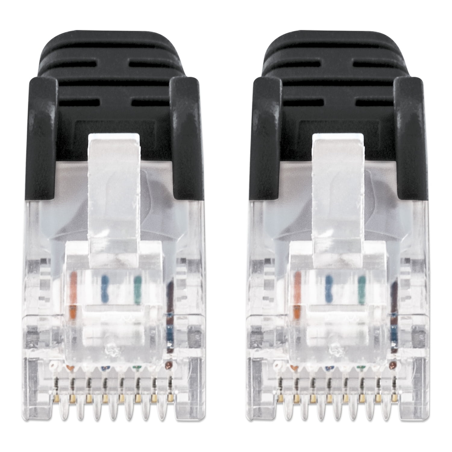 Intellinet Network Solutions CAT-6 U/UTP Slim Network Patch Cable, 1 Ft., Black, 742443