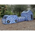 thumbnail image 5 of G3Elite Kids Play Tent, Childs 3 Piece Foldable Pop Up Indoor/Outdoor Vehicle, Tunnel & Tent with Carry/Storage Bag (Blue, Pink & Cream Camo), 5 of 6