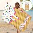 thumbnail image 1 of Ice Cream Rectangular Beach Towels Oversized Super Soft Fast Dry Bath Towel For Traveling Bathroom Swimming Camping Outdoors And Sports, 1 of 6