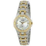 Pulsar Women's Swarovski Crystals Two Tone Stainless Steel Watch PTC386