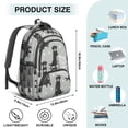 thumbnail image 5 of Black Labrador Backpack for School,Cute School Bag,Schoolbag with Adjustable Shoulder Straps & Padded Back,16.9 Inch, 5 of 5
