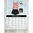 thumbnail image 2 of EMMIOL Women's High-Mid Waisted Stretch Denim Jean Shorts Frayed Raw Hem Solid Casual Boyfriend Y2K Curvy Jorts, 2 of 7